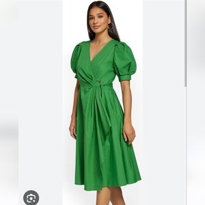 NWT-Classy Flowy Green Dress